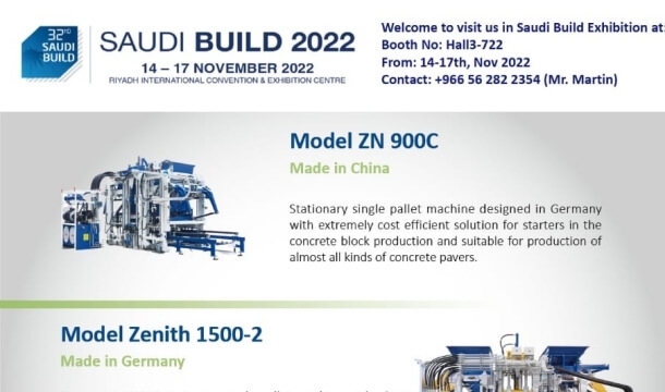 QGM Block Machine vil Saudi Build 2022